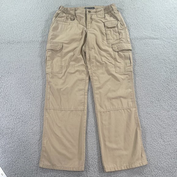 5.11 Tactical Pants - 5.11 Tactical Pants Women 4 Regular Tan Ripstop Lightweight Combat Cargo #64360
